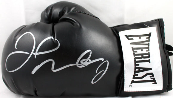 Floyd Mayweather Autographed Everlast Black Boxing Glove *Left-Beckett W Hologram *Silver Image 1
