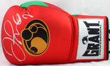 Floyd Mayweather Autographed Red/Green Grant Boxing Glove *Left-Beckett W Hologram *Silver Image 1