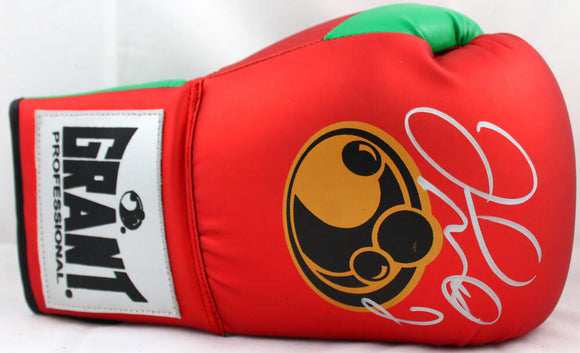 Floyd Mayweather Autographed Red/Green Grant Boxing Glove *Right -Beckett W Hologram *Silver Image 1