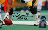 Dermontti Dawson Autographed Steelers 8x10 Stance PF Photo w/HOF- Prova *Black Image 2