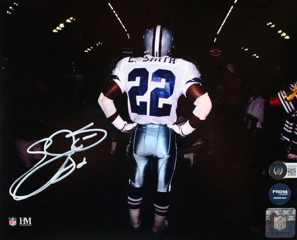 Emmitt Smith Autographed Dallas Cowboys 8x10 Tunnel HM Photo- Beckett W Hologram *White Image 1