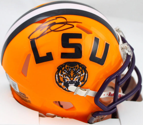 Odell Beckham Jr. Autographed LSU Tigers Speed Mini Helmet-Beckett W Hologram *Black Image 1