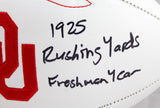 Adrian Peterson Autographed Oklahoma Sooners Logo Football w/Rushing Yds.-Beckett W Hologram *Black Image 3