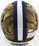 Staubach Dorsett Pearson Signed Cowboys F/S Camo Speed Authentic Helmet-Beckett W Hologram *White Image 5