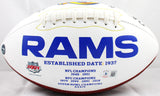 Eric Dickerson Autographed Los Angeles Rams Logo Football w/ HOF-Beckett W Hologram *Black Image 4