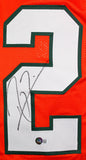 Ray Lewis Autographed Orange College Style Jersey-Beckett W Hologram *Black Image 2