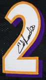 Ray Lewis Ed Reed Autographed Black Pro Style Jersey-Beckett W Hologram *Black Image 2