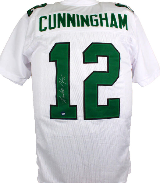 Randall Cunningham Autographed Green Pro Style Jersey- Prova *Black