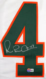Michael Irvin Autographed White College Style Jersey- Beckett W Hologram *Silver Image 2