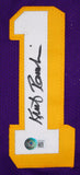 Kurt Rambis Autographed Purple Pro Style Jersey-Beckett W Hologram *Black Image 2