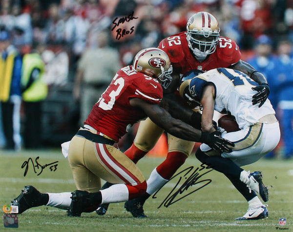 Patrick Willis NaVorro Bowman Autographed San Francisco 49ers 16x20 Ph –  The Jersey Source