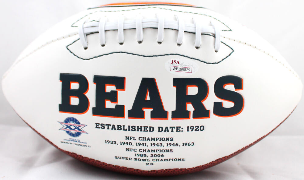 Dick Butkus Chicago Bears Autograph Signed White Panel Football HOF 79 JSA