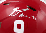 Bryce Young Autographed Alabama Crimson Tide F/S Speed Authentic Helmet w/Heisman-Beckett W Hologram *Silver Image 2