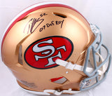 Patrick Willis Autographed San Francisco 49ers F/S Speed Authentic Helmet w/07 Def. ROY- Beckett W Hologram *Black Image 1