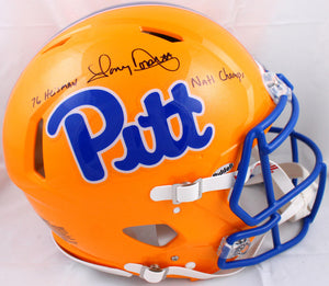 Tony Dorsett Autographed Pittsburgh Panthers F/S Speed Authentic Helmet w/ 2 Insc- BA W Holo*Black Image 1