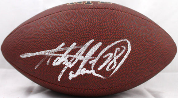 Adrian Peterson Autographed Wilson NFL Super Grip Football-Beckett W Hologram *Silver Image 1