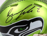Drew Lock Autographed Seattle Seahawks Flash Speed Mini Helmet-Beckett W Hologram *Black Image 2