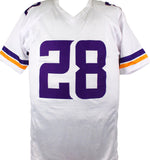 Adrian Peterson Autographed White Pro Style Jersey- Beckett W Hologram *8 Image 3
