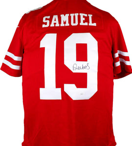 Deebo Samuel Signed San Francisco 49ers Red Nike 75th Anniversary