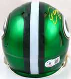 Quay Walker Autographed Green Bay Packers Flash Speed Mini Helmet-Beckett W Hologram *Yellow Image 3