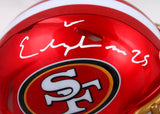 Elijah Mitchell Autographed San Francisco 49ers Flash Speed Mini Helmet- Beckett W Hologram *White Image 2