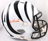 Ja'Marr Chase Autographed Cincinnati Bengals F/S Speed Alternate Helmet -Beckett W Hologram *Orange Image 1
