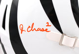Ja'Marr Chase Autographed Cincinnati Bengals F/S Speed Alternate Helmet -Beckett W Hologram *Orange Image 2