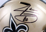 Jarvis Landry Autographed New Orleans Saints F/S Speed Helmet- Beckett W Hologram *Black Image 2