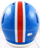 John Elway Autographed Denver Broncos F/S 75-96 Speed Authentic Helmet *Front-Beckett W Hologram *Silver Image 4