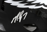Vick,McNabb,Cunningham Autographed Philadelphia Eagles F/S Eclipse Speed Authentic Helmet-BA W Holo *Silver Image 3