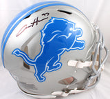 Aidan Hutchinson Autographed Detroit Lions F/S Speed Authentic Helmet-Beckett W Hologram *Black Image 1