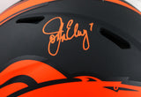 John Elway Autographed Denver Broncos F/S Eclipse Speed Authentic Helmet-Beckett W Hologram *Orange Image 2