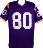Jarvis Landry Autographed Purple College Style Jersey - Beckett W Hologram *Black Image 3