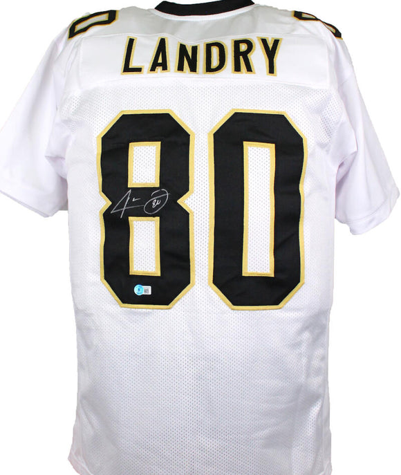 Jarvis Landry Autographed White Pro Style Jersey - Beckett W Hologram *Silver Image 1