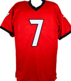 Quay Walker Autographed Red College Style Jersey- Beckett W Hologram *Black Image 3
