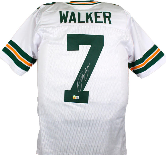 Quay Walker Autographed White Pro Style Jersey-Beckett W Hologram *Silver Image 1