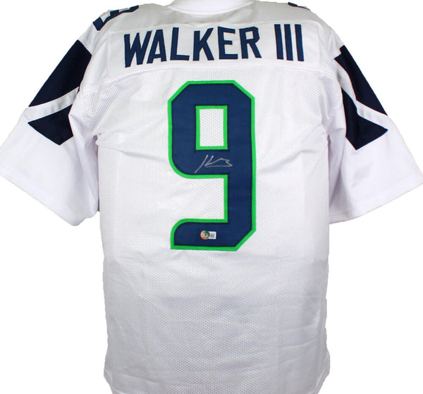 Kenneth Walker III Autographed Blue Pro Style Jersey-Beckett W Hologra –  The Jersey Source