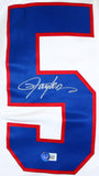 Lawrence Taylor Signed New York Giants White Nike Vapor Limited Jersey- Beckett W Hologram *Silver Image 2