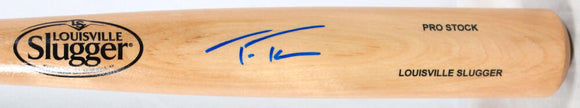 Trea Turner Autographed Louisville Slugger Pro Blonde Bat- Beckett W Hologram *Blue Image 1
