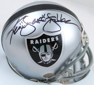 Ken Stabler Autographed Oakland Raiders Mini Helmet- JSA W *Black