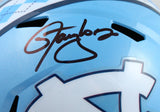 Lawrence Taylor Autographed North Carolina F/S Speed Helmet-Beckett W Hologram *Black Image 2