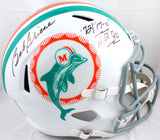 Bob Griese Autographed F/S Miami Dolphins Tribute Speed Helmet w/ 2 Insc- JSA W *Black Image 1