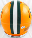 Aaron Jones Autographed Green Bay Packers F/S Speed Authentic Helmet-Beckett W Hologram *Black Image 4
