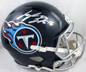 Treylon Burks Autographed Tennessee Titans F/S Speed Helmet-Beckett W Hologram *Silver Image 1