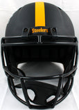 TJ Watt Autographed Pittsburgh Steelers F/S Eclipse Speed Helmet - Beckett W Hologram *Silver Image 3
