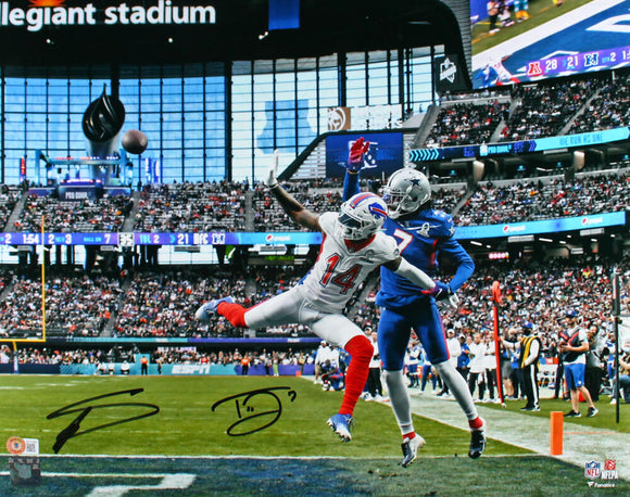 Stefon Diggs Trevon Diggs Autographed Pro Bowl 16x20 FP Photo-Beckett W Hologram *Black Image 1