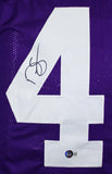 Darren Sproles Autographed Purple College Style Jersey *UP-Beckett W Hologram *Black Image 2