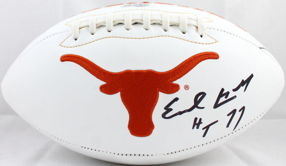Earl Campbell Autographed Texas Longhorns Logo Football W/HT-Beckett W Hologram *Black Image 1