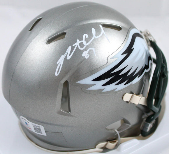 Brent Celek Autographed Philadelphia Eagles Flash Speed Mini Helmet-Beckett W Hologram *White Image 1