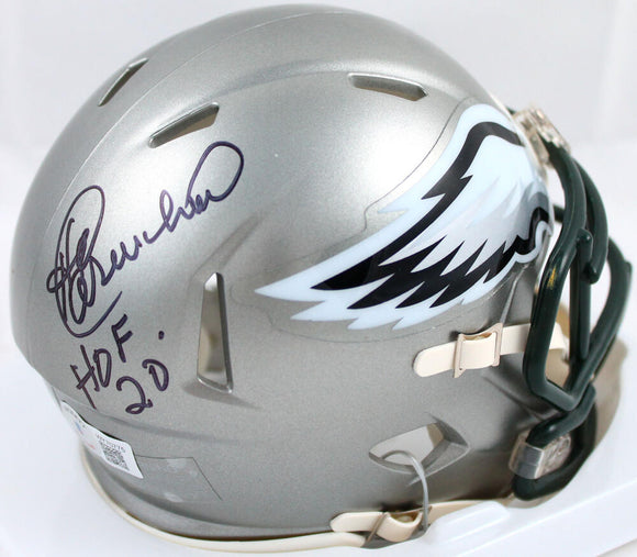 Harold Carmichael Autographed Philadelphia Eagles Flash Speed Mini Helmet w/HOF-Beckett W Hologram *Black Image 1